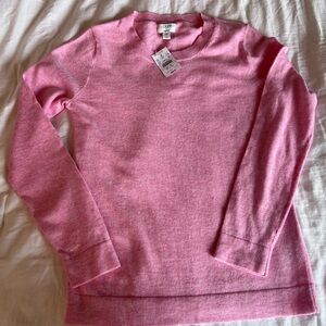 J. Crew Pink Crew Neck Sweater Soft Knit Pullover